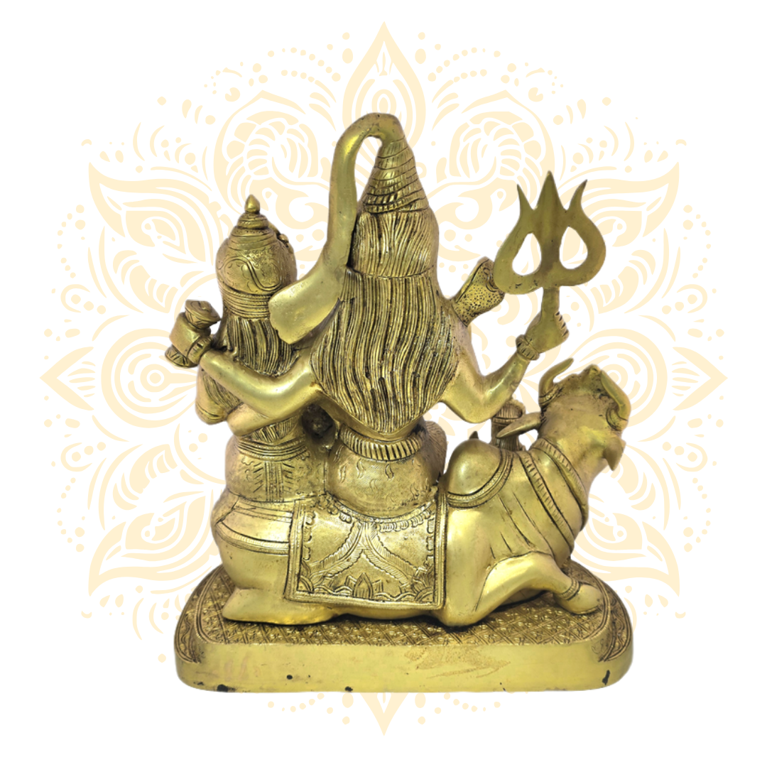 Brass Shiva Family 16"