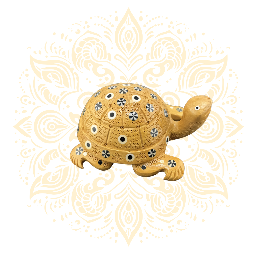 Wooden Inlay Work Tortoise