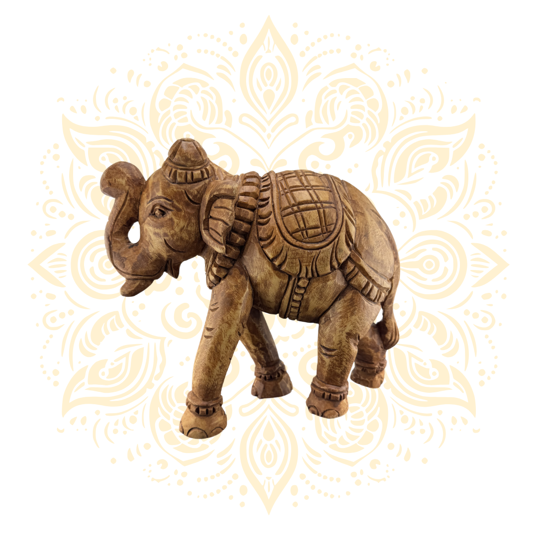 Wooden Elephant 9"