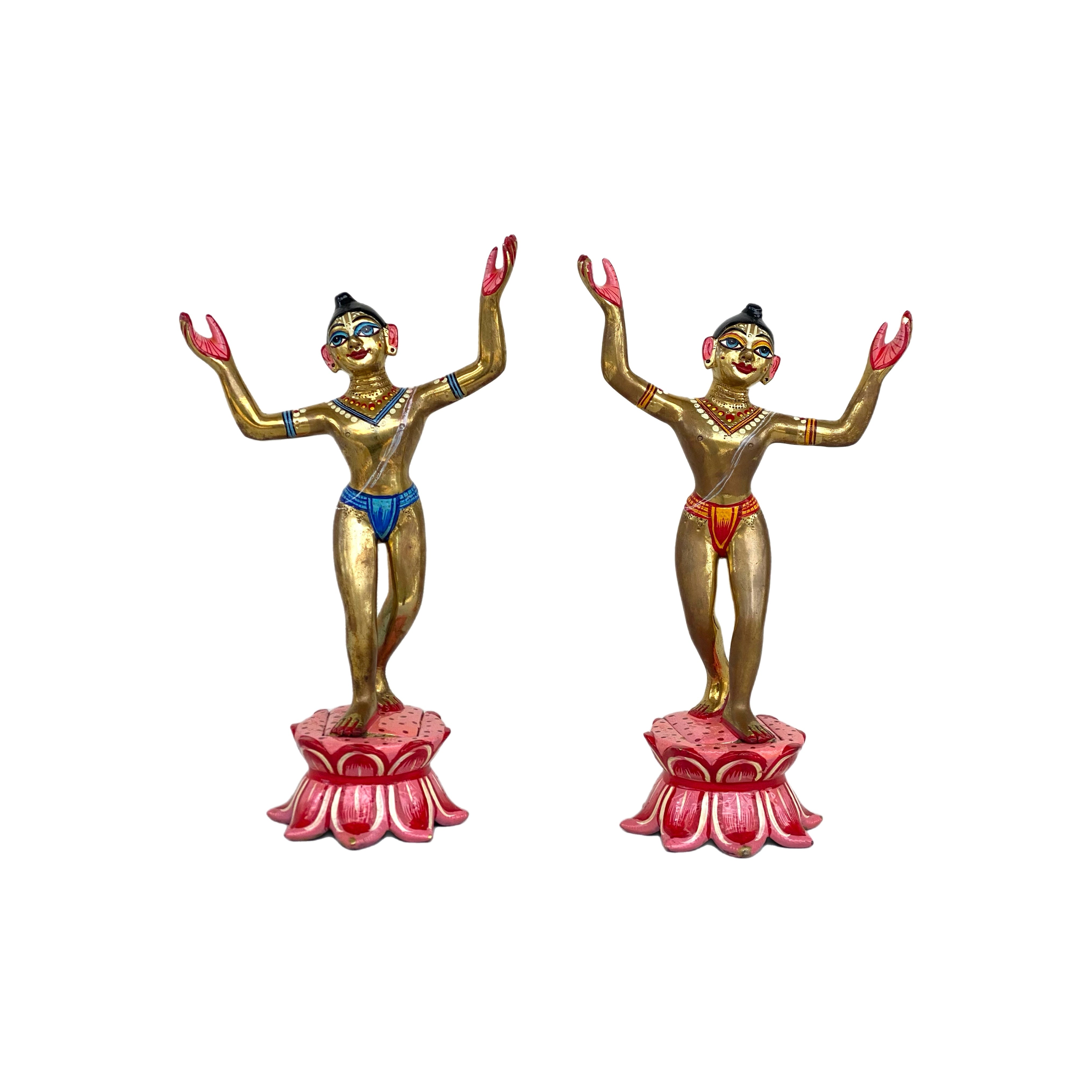 Brass Gaura Nitay Set