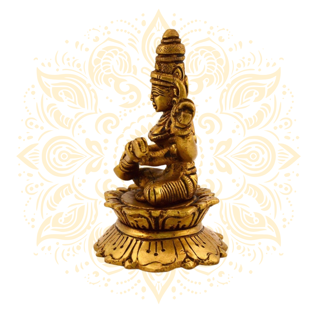 Brass Goddess Saraswati Statue