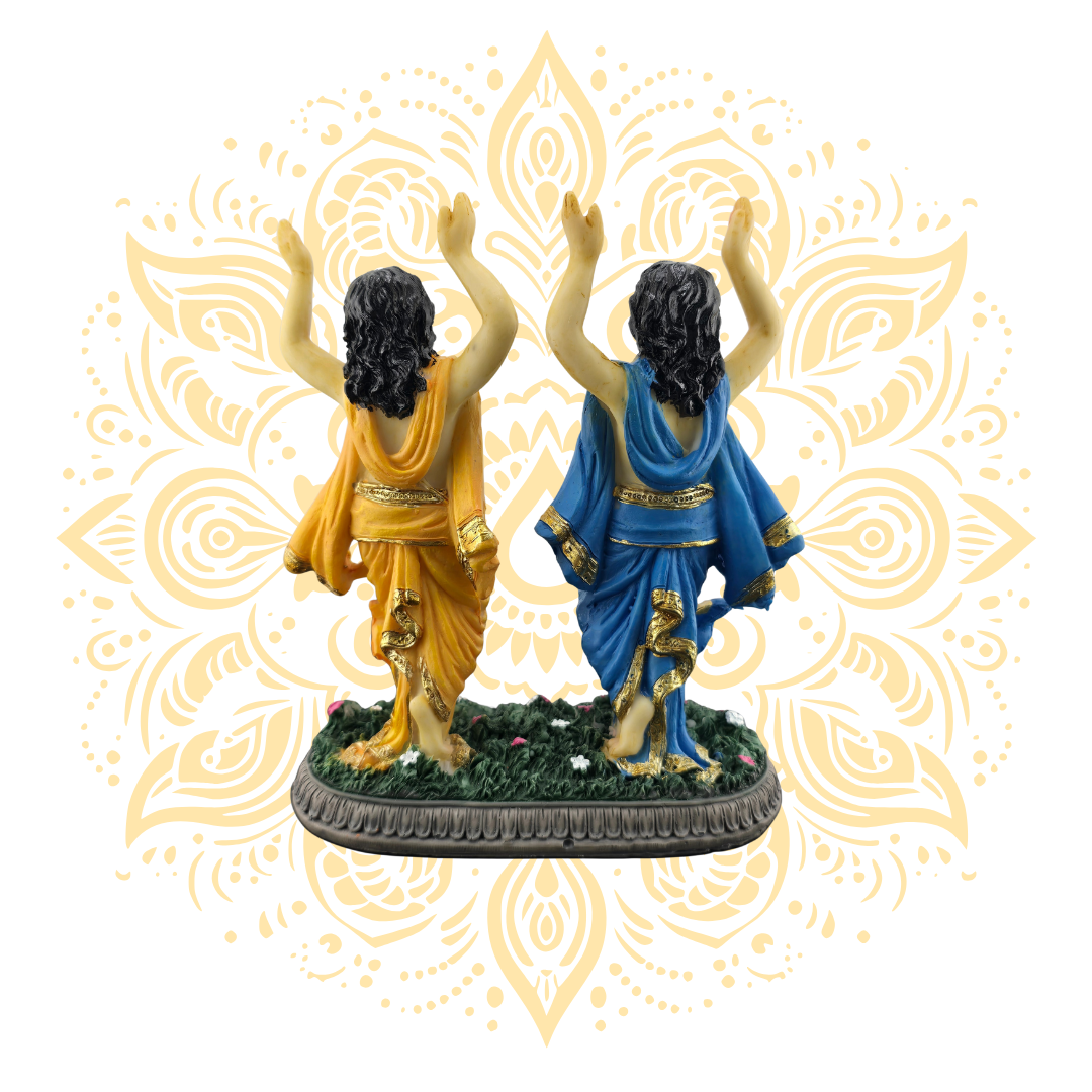 Polyresin Gaura Nitai Murti 5.5" - Matchless Gifts
