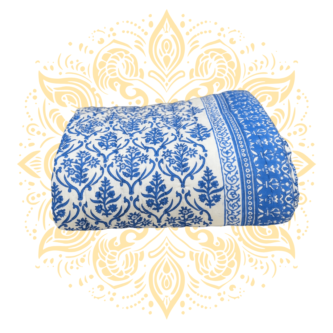 Printed Cotton Quilt - Queen Size 90" x 108" - Matchless Gifts4
