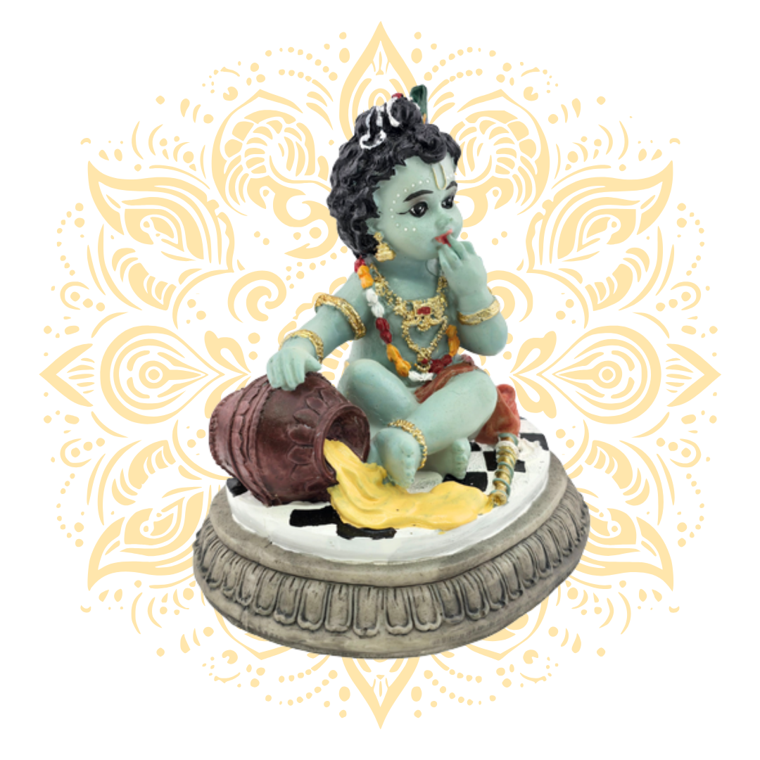 Polyresin Makhan Chor 3.5"