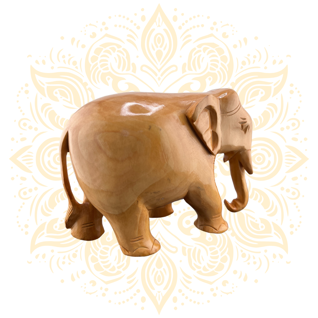 Wooden Fine Plain Elephant