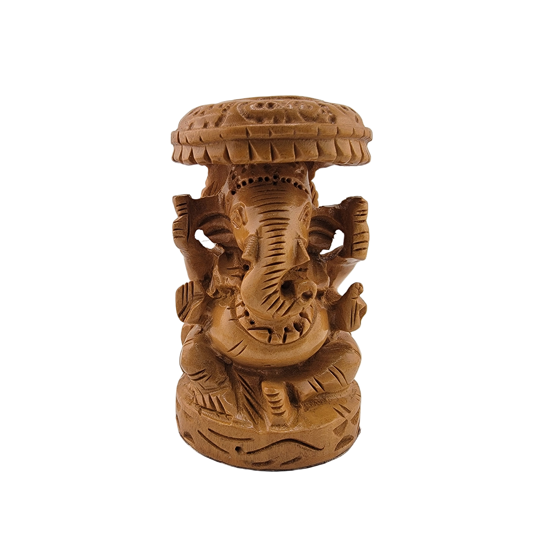 Wooden Chatari Ganesh