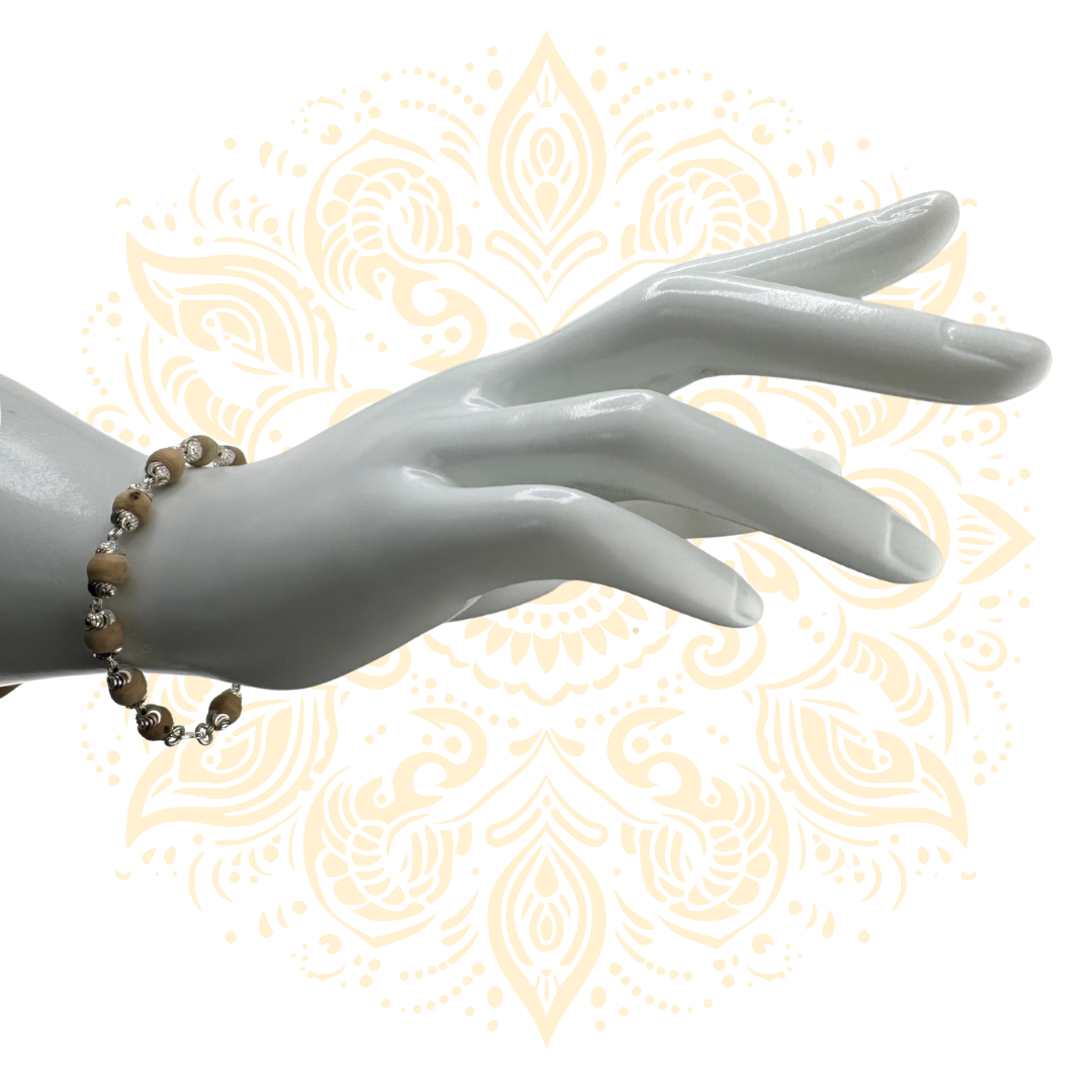 Silver Tulasi Bracelet Devotional Jewelry - Matchless Gifts9
