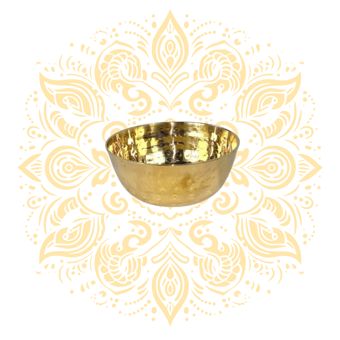 Brass Hammered Kansa Bowl 3.5" - Matchless Gifts1