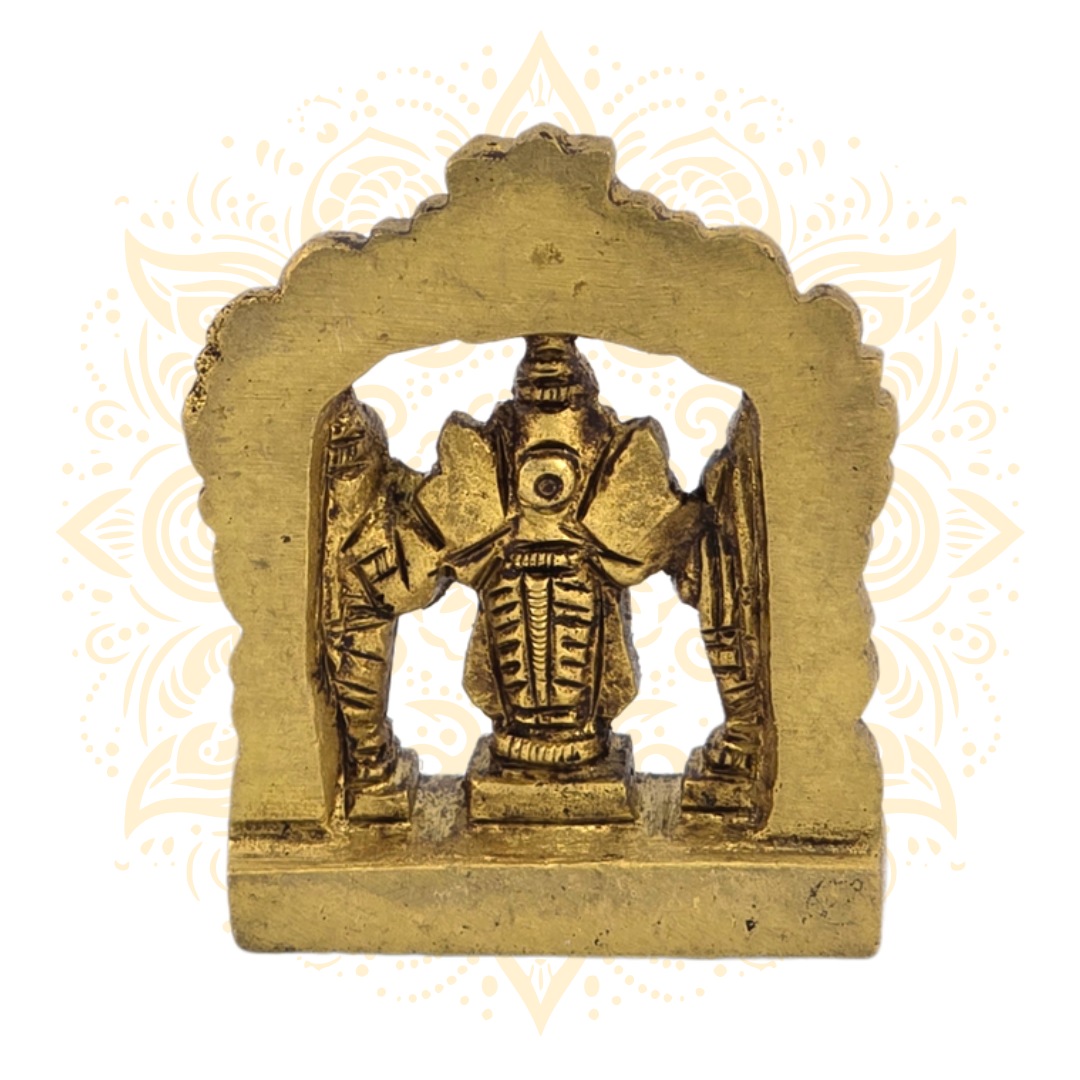 Brass Balaji w/ Frame Murti 2.5" - Matchless Gifts4