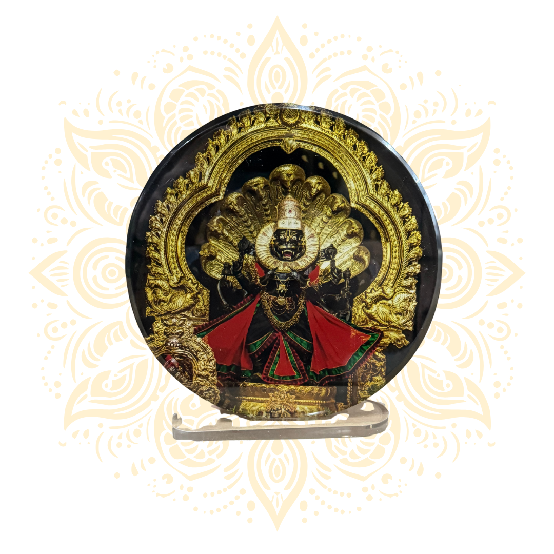 Acrylic Narasimha Round 6" x 6"