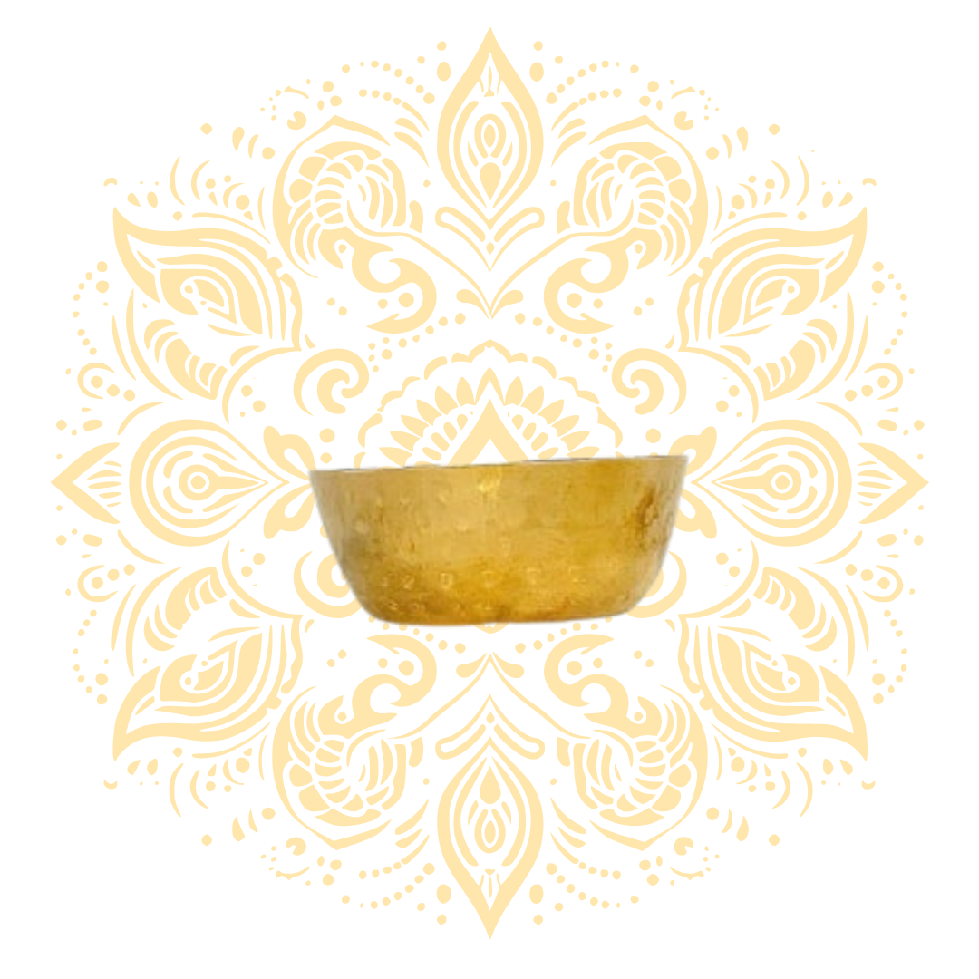 Brass Hammered Kansa Bowl 3.5" - Matchless Gifts4