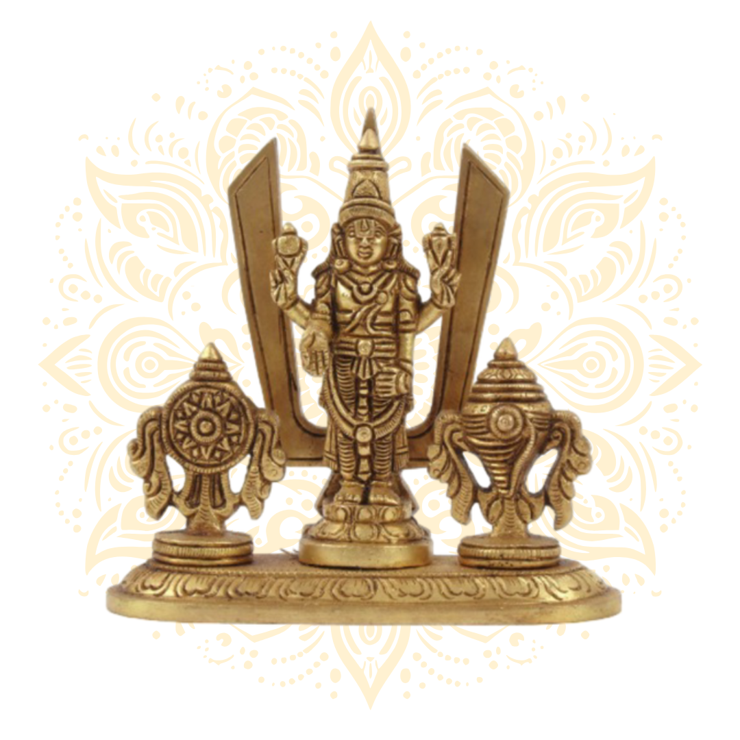 Brass Shank Chakra Balaji Murti – Lord Venkateswara - Matchless Gifts1