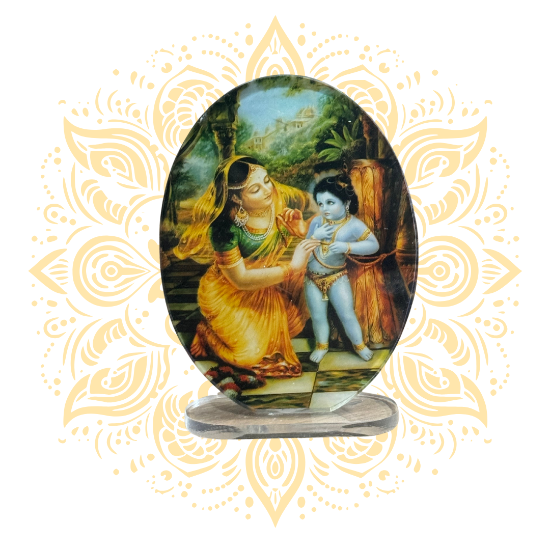 Acrylic Yashoda Damodar 2.75" x 4"