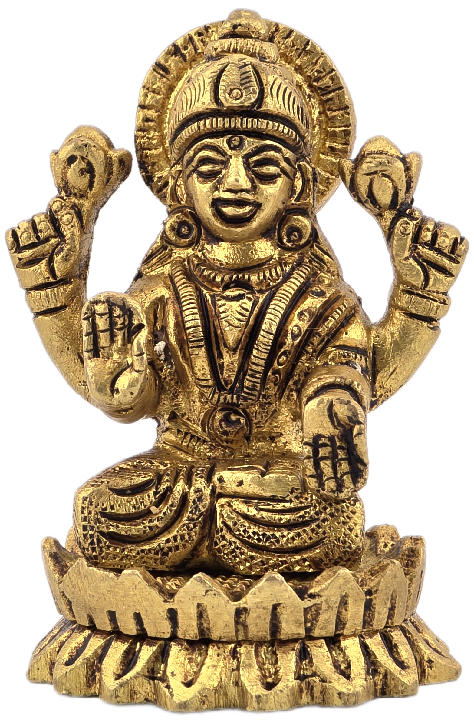 Assorted Brass Goddess Laxmi Murtis - Matchless Gifts6