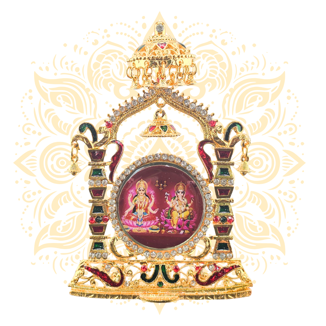 Deity Gold Metal Mini Temple Altar Frame – 5.5" - Matchless Gifts66