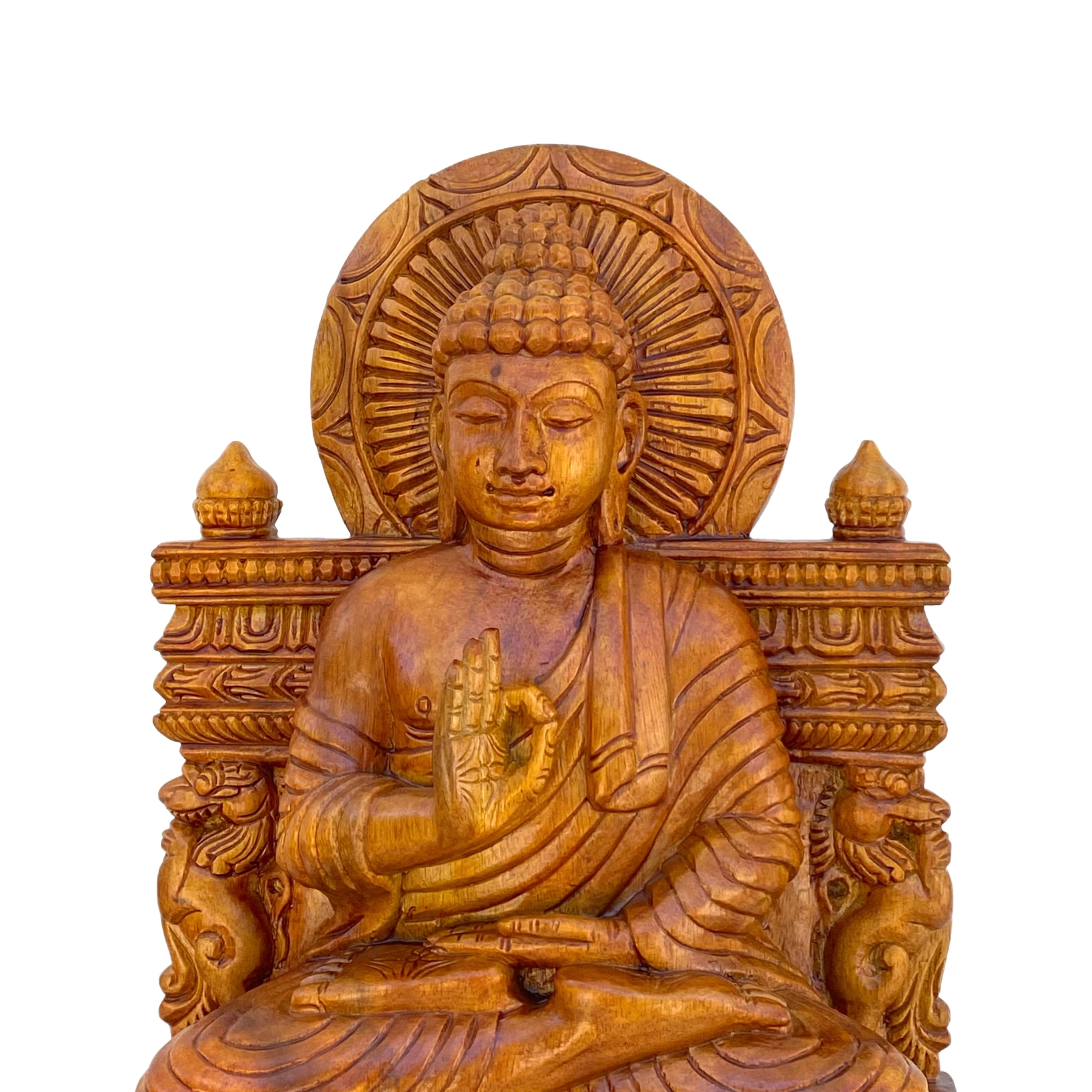 Wooden Hand Carved Buddha