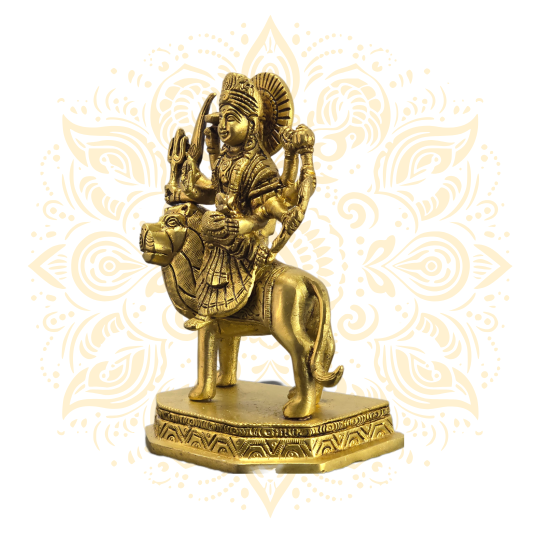 Brass Durga 6"