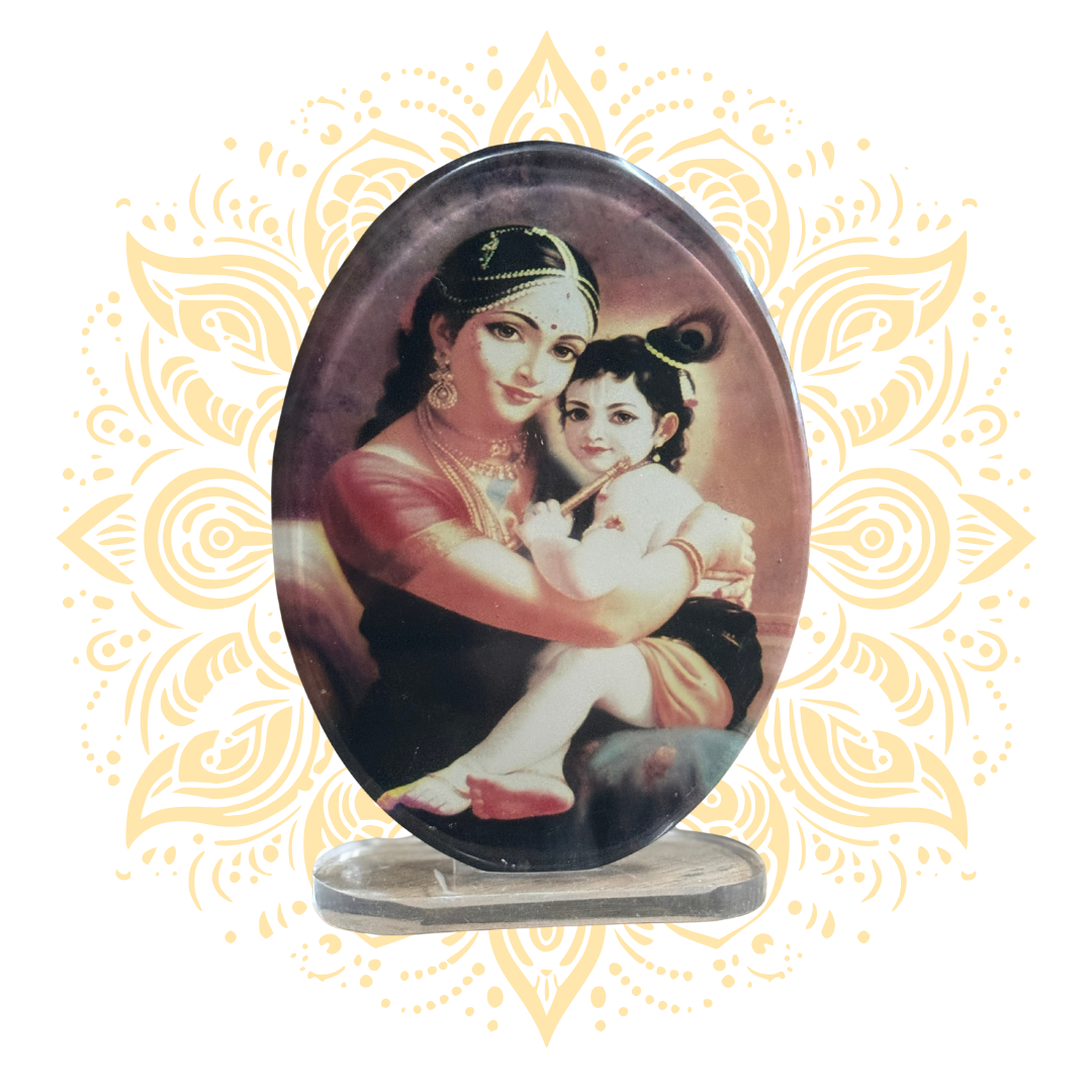 Acrylic Young Krishna Oval 3.5" x 5" - Matchless Gifts