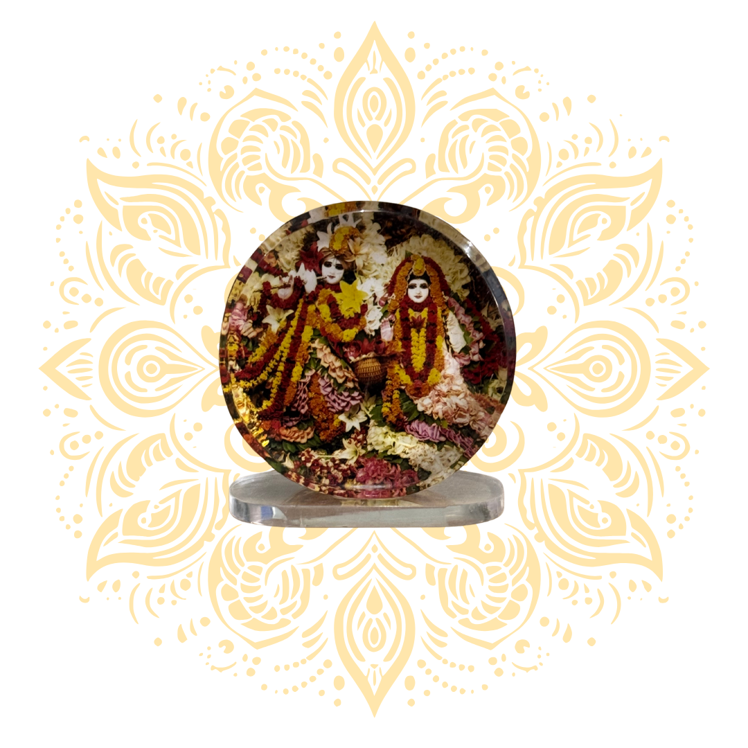 Acrylic Radha Krishna Deity Stand - Matchless Gifts1