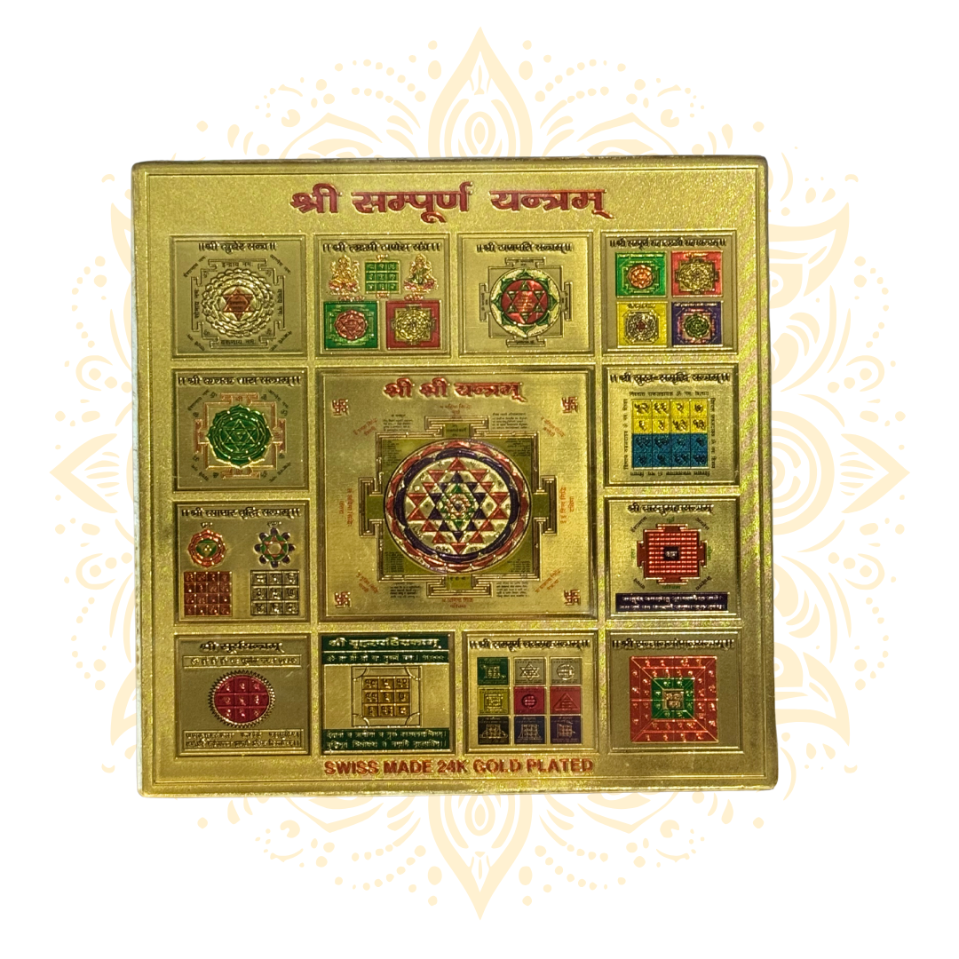 24K Gold Plated Yantra