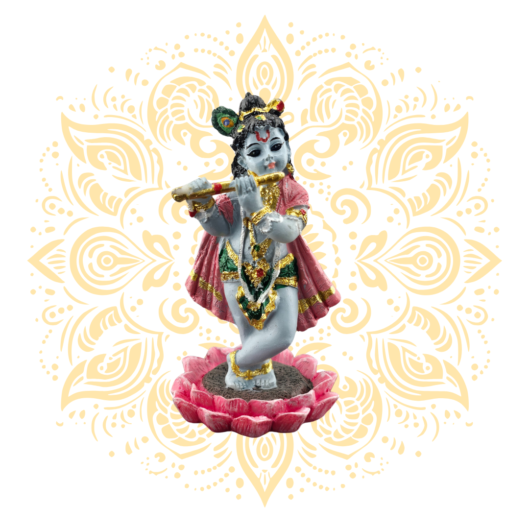 Polyresin Krishna Lotus 2.5"