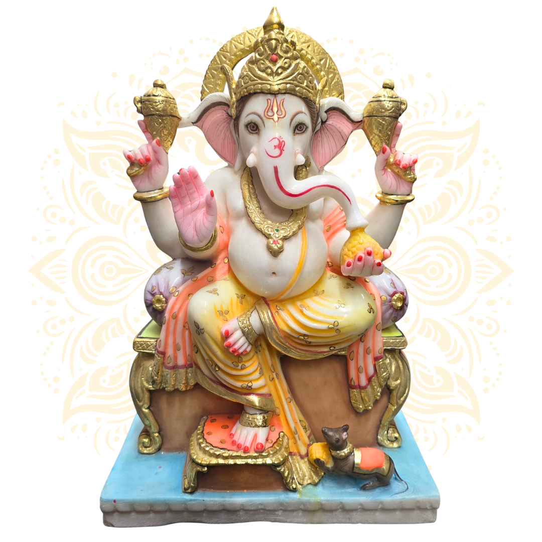 Lord Ganesh Blessing Mudra Murti 17" - Matchless Gifts2