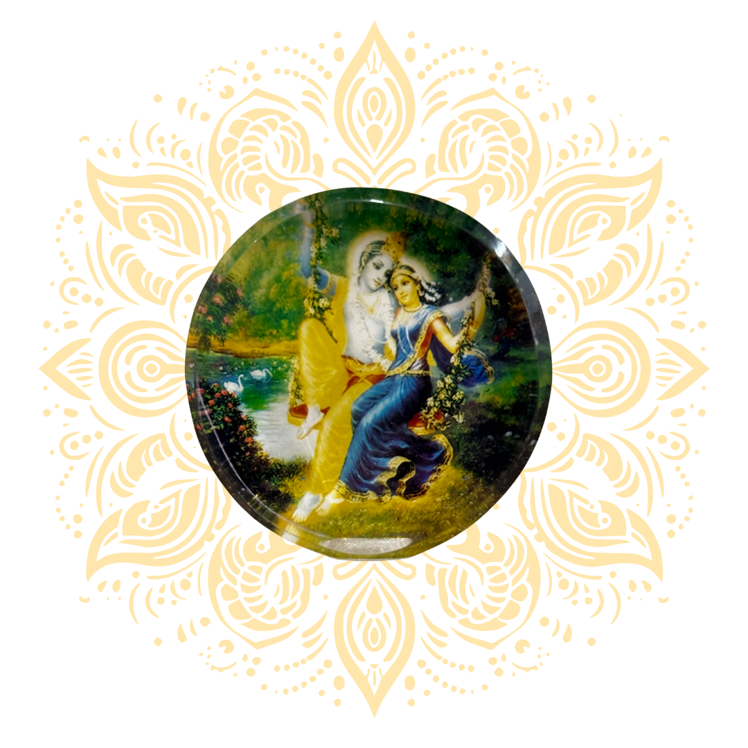 Acrylic Radha Krishna Deity Stand - Matchless Gifts3