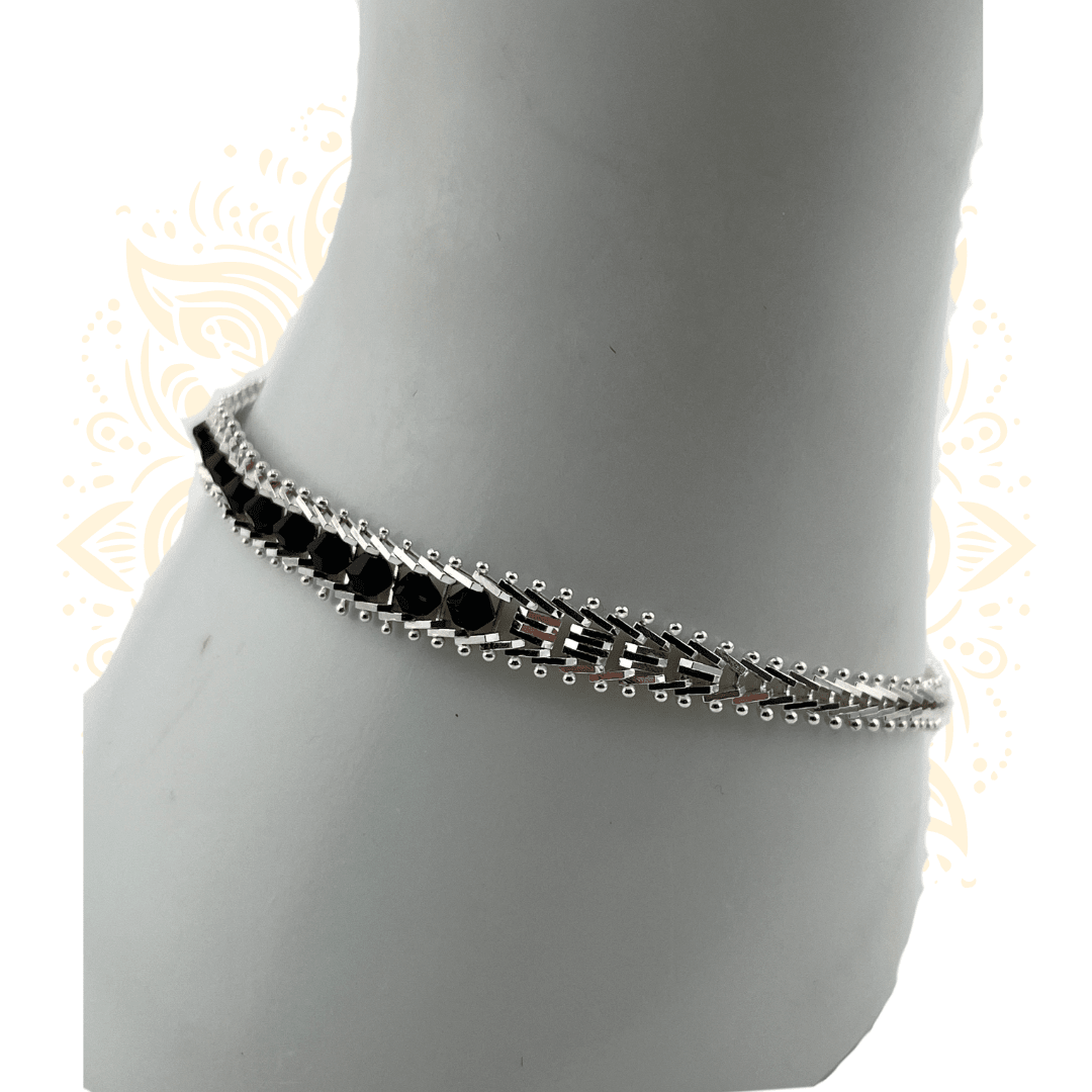 925 Sterling Silver Beaded Link Bracelet - Matchless Gifts3