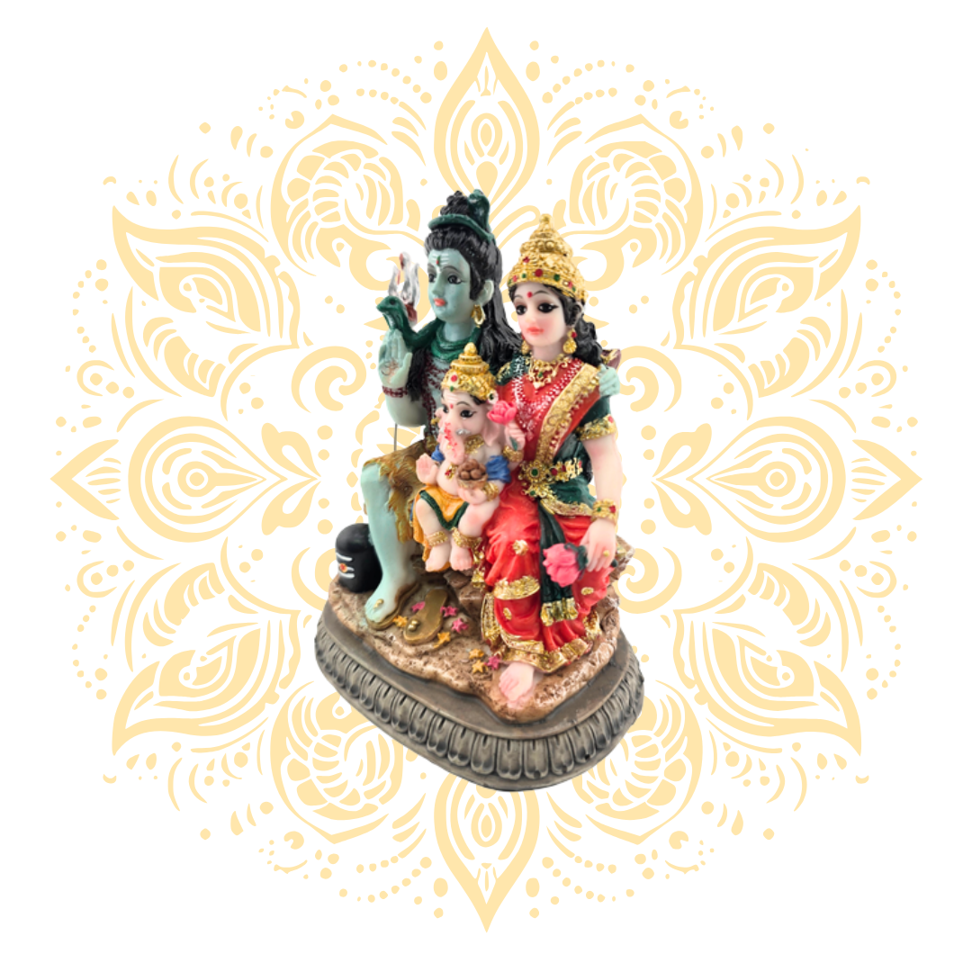 Polyresin Shiva Family 3.5"