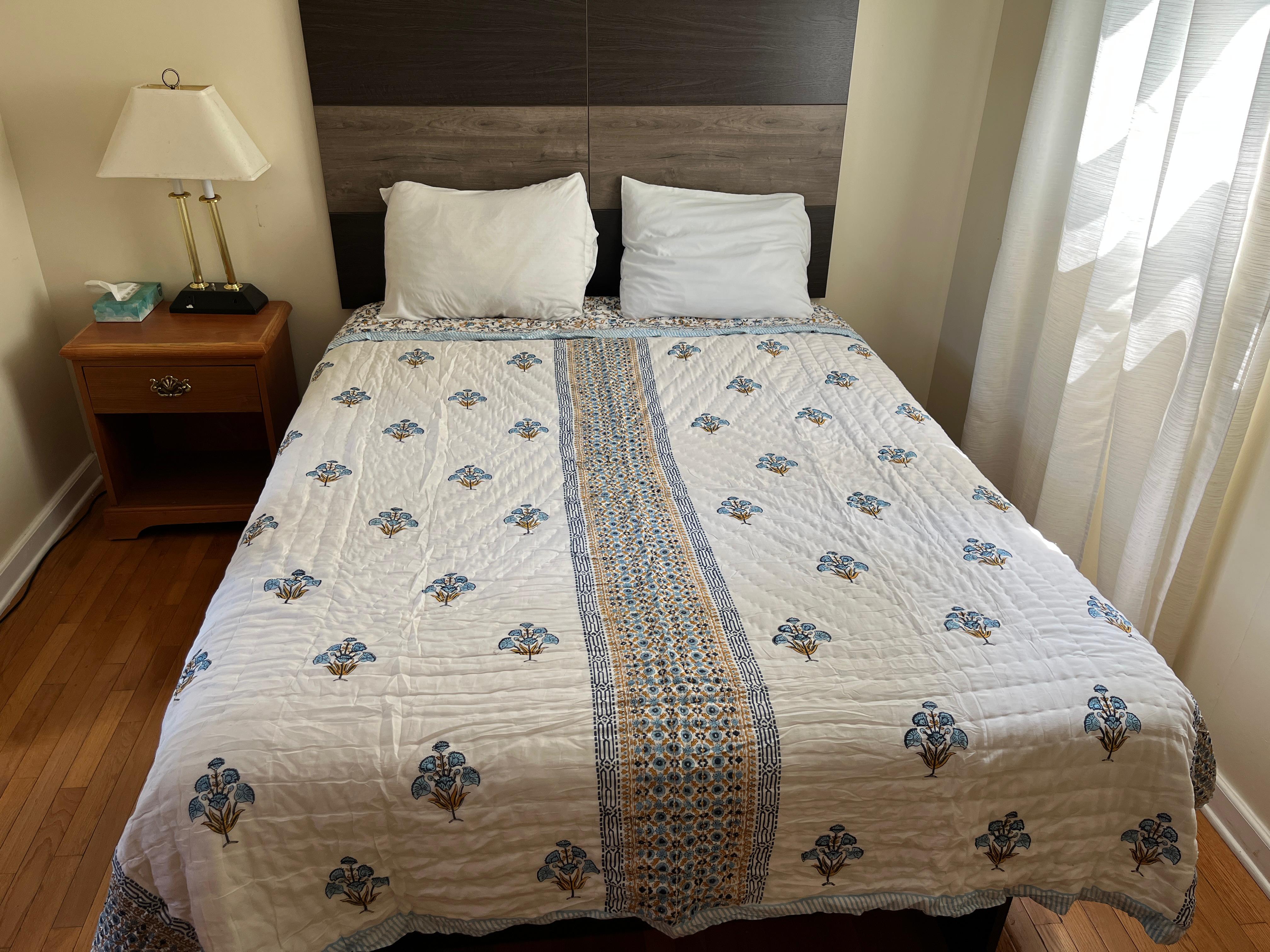 Printed Cotton Quilt - Queen Size 90" x 108" - Matchless Gifts21