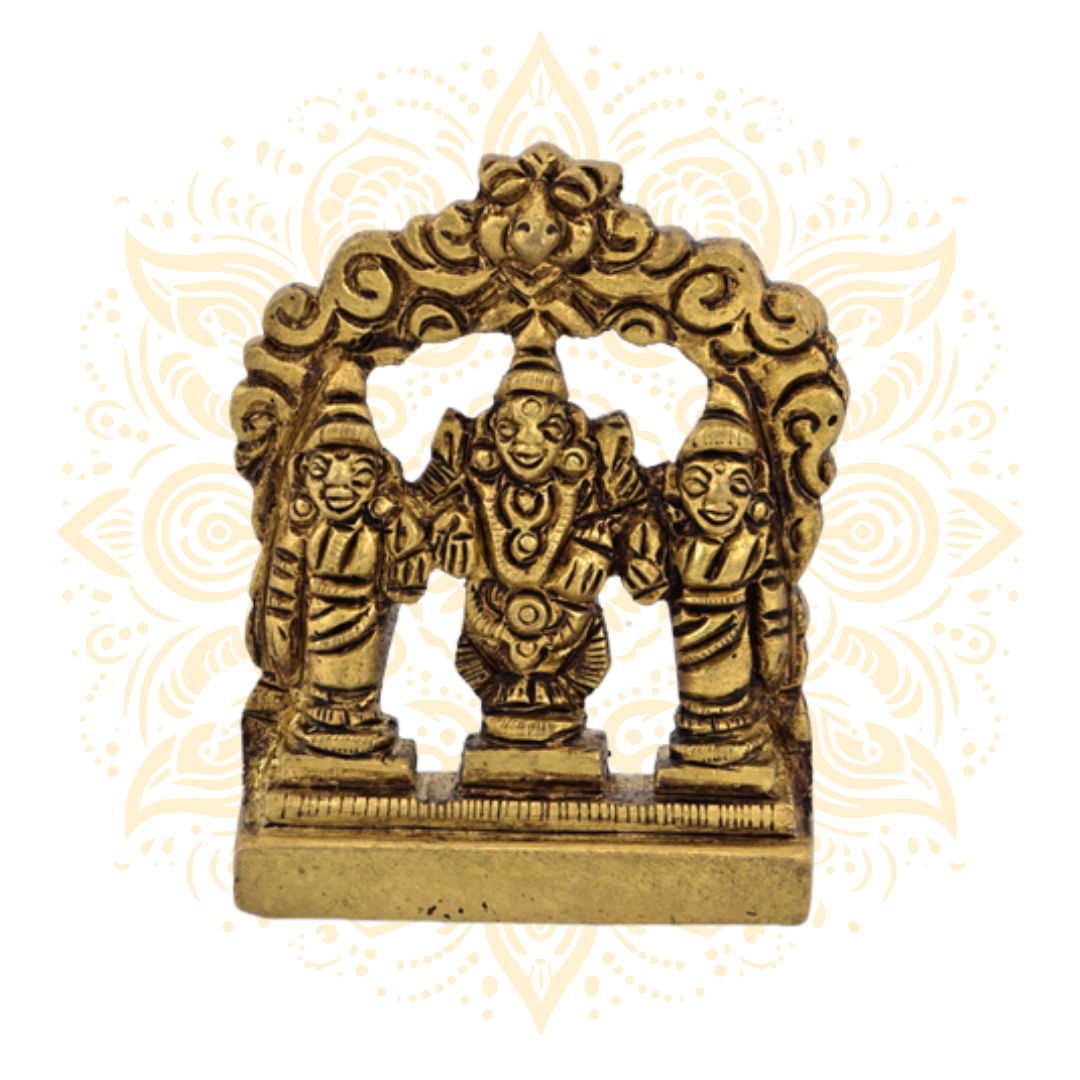 Brass Balaji w/ Frame Murti 2.5" - Matchless Gifts1