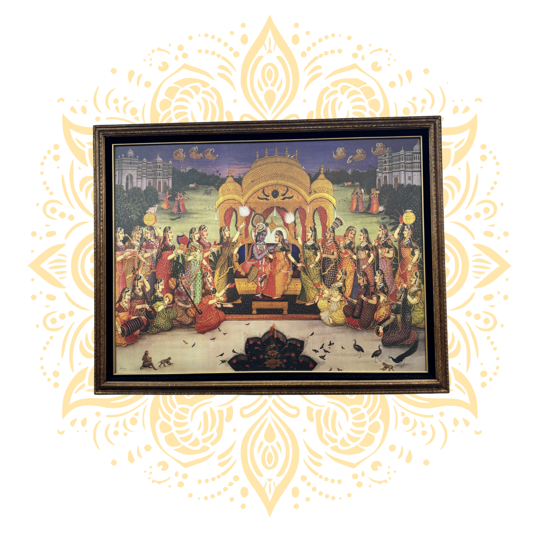 Framed Krishna Art 35' x 45"
