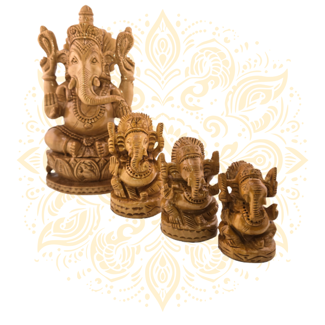 Wooden Lord Ganesha