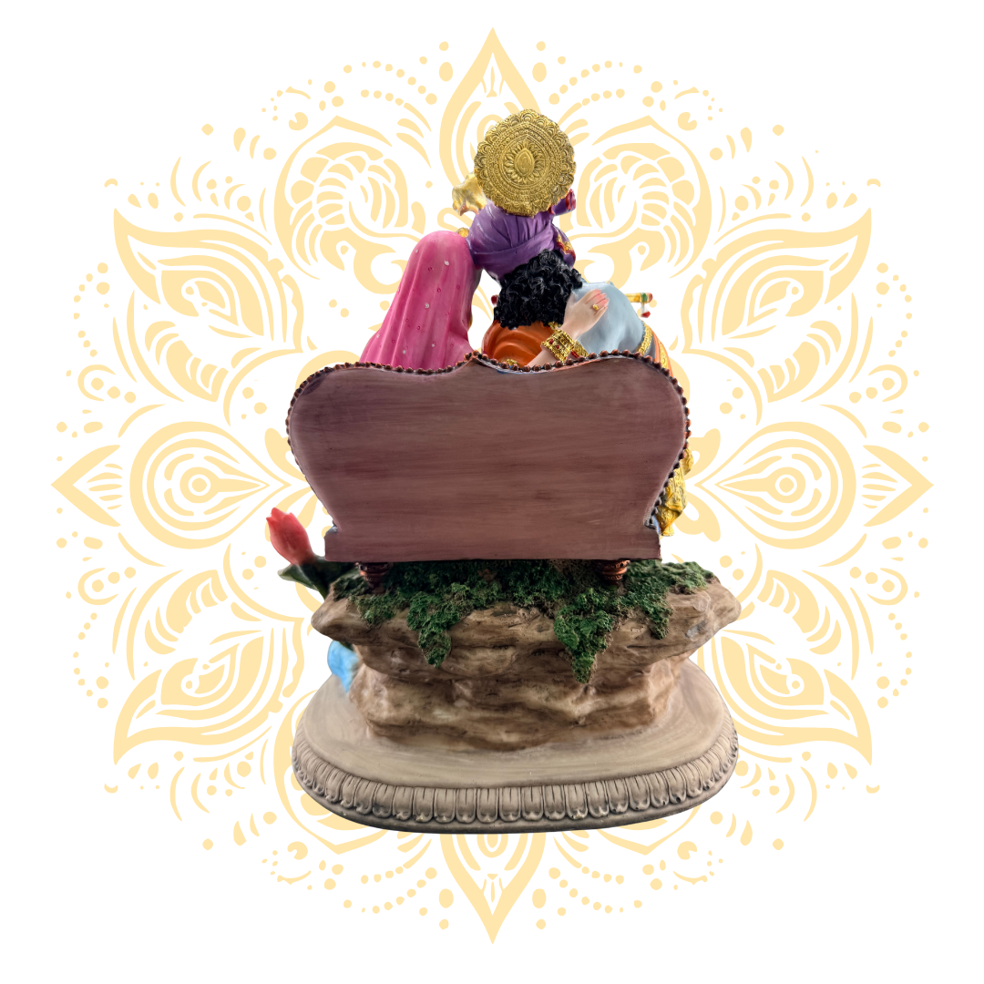 Polyresin Radha Krishna Asana 10" - Matchless Gifts