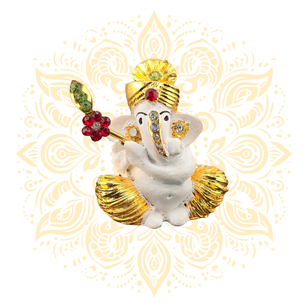 Mini Lord Ganesh Murti 2.25" - 5 colors available - Matchless Gifts7