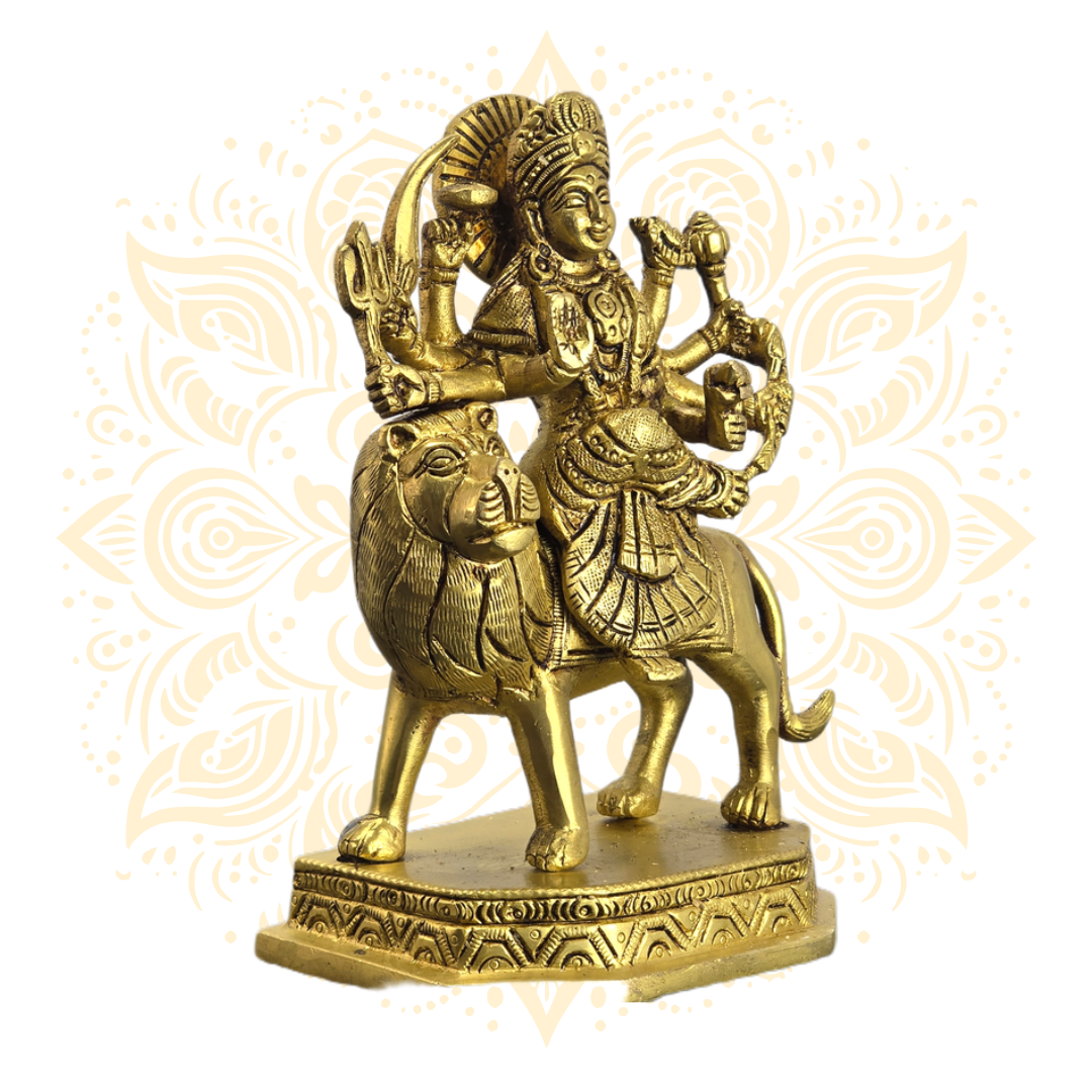 Brass Durga 6"