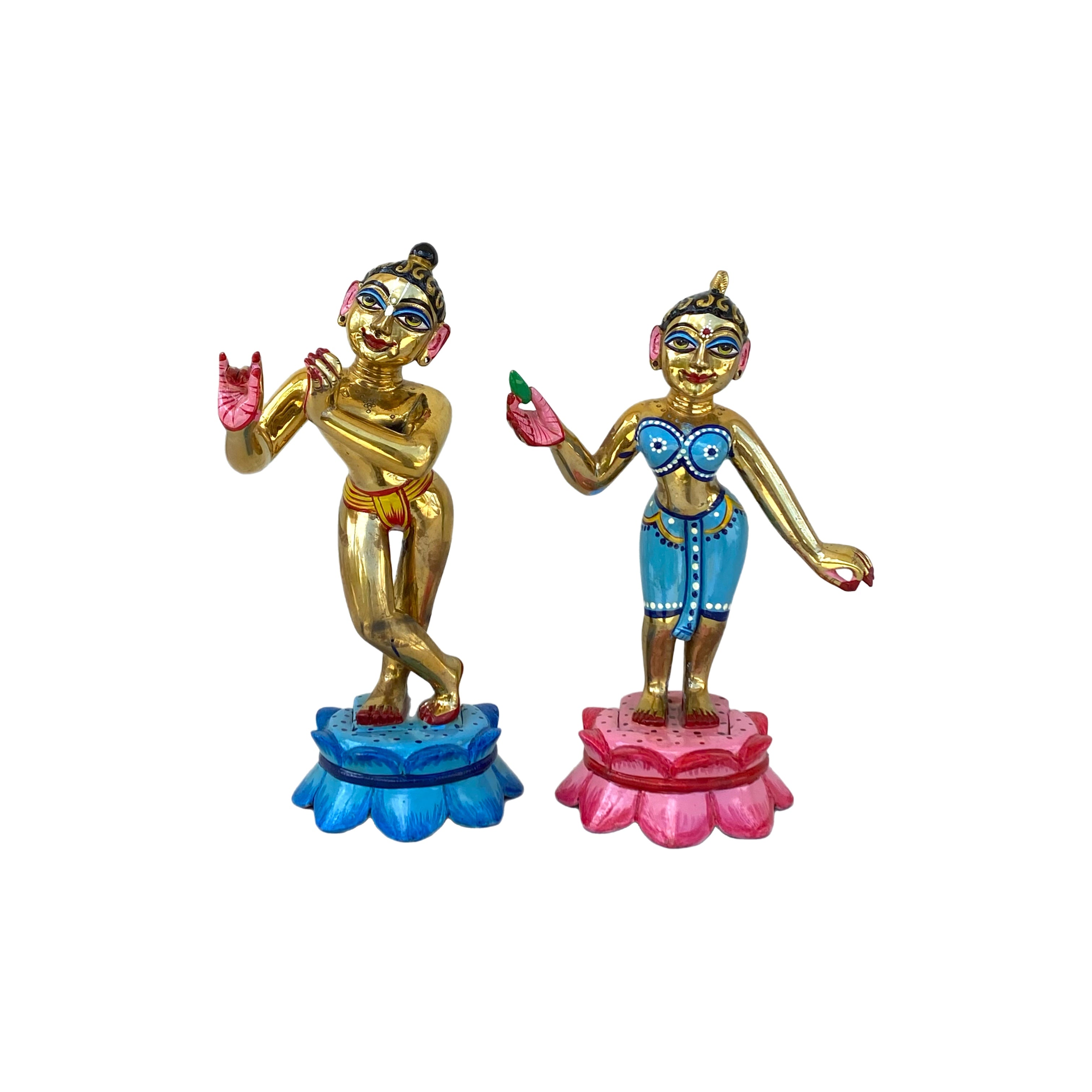 Brass Radha Krishna Set