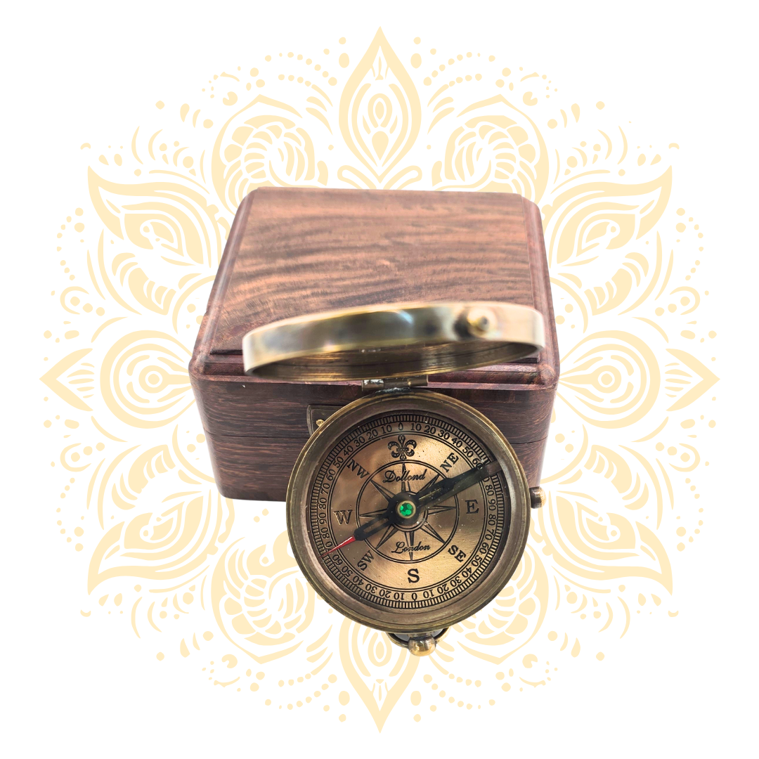 Nautical Compass in a wooden case