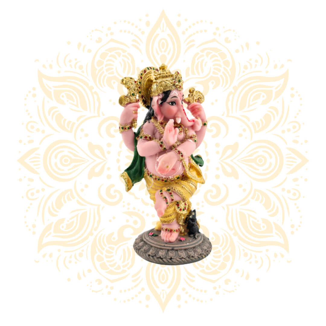 Polyresin Dancing Ganesh 5"