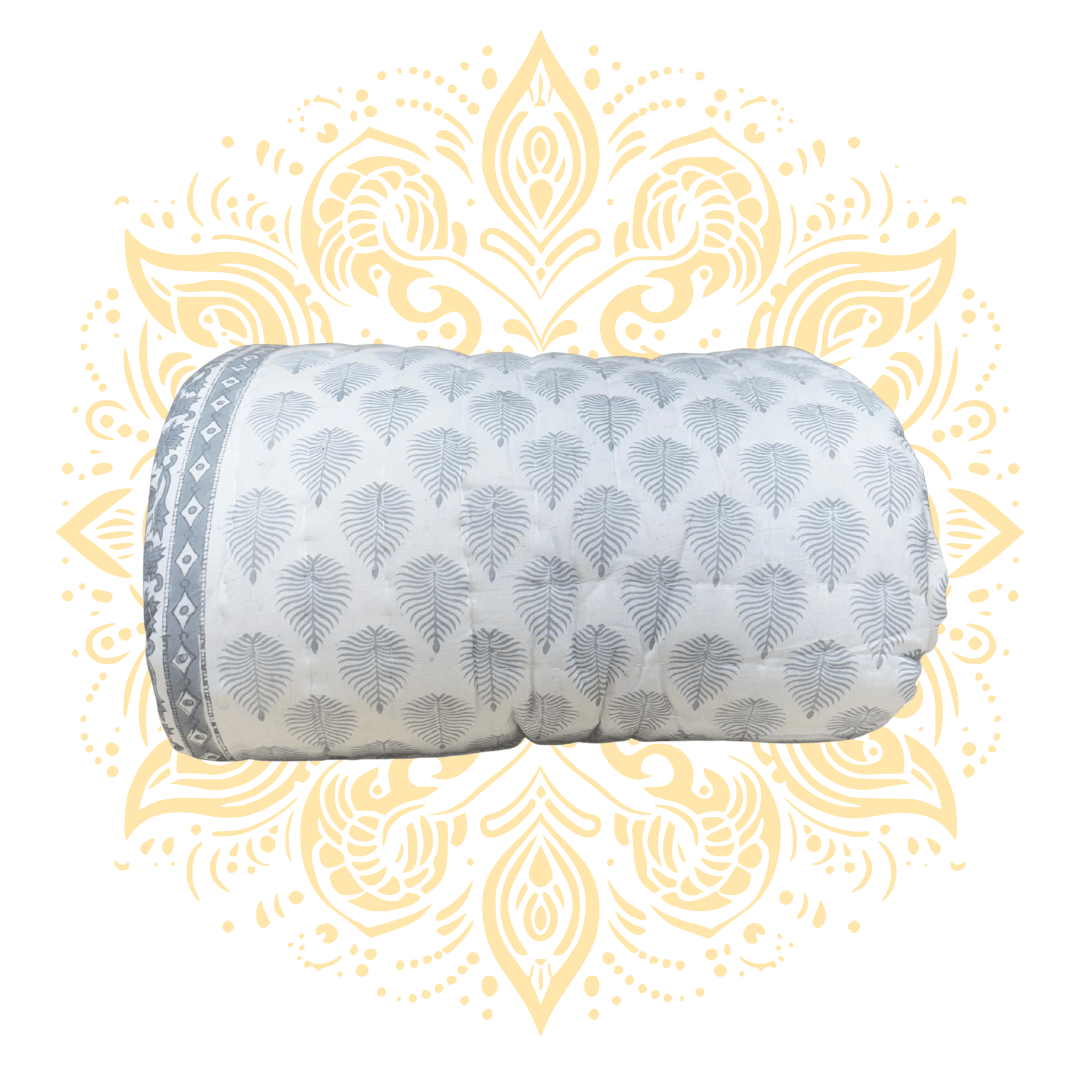 Printed Cotton Quilt - Queen Size 90" x 108" - Matchless Gifts2