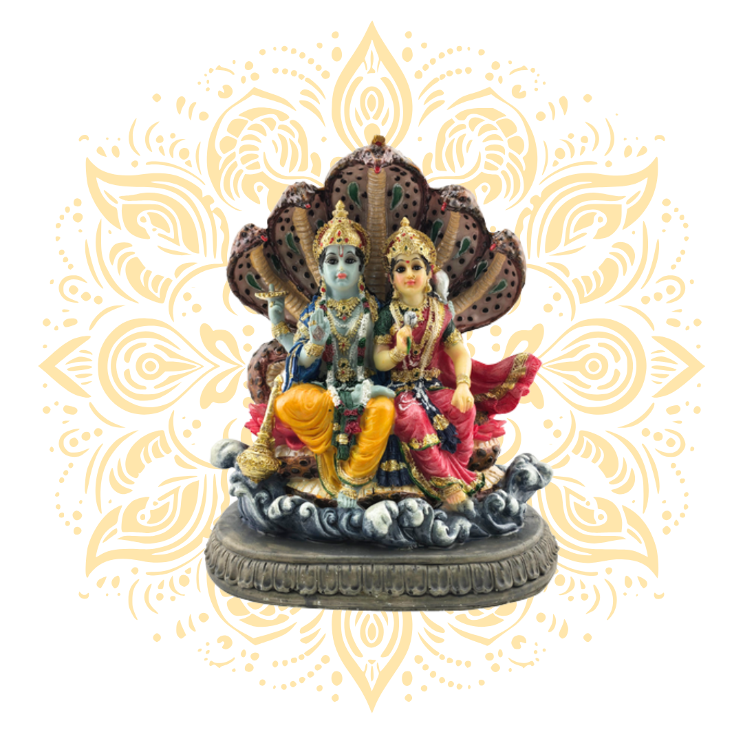 Polyresin Laxmi Narayan Sesa 6"