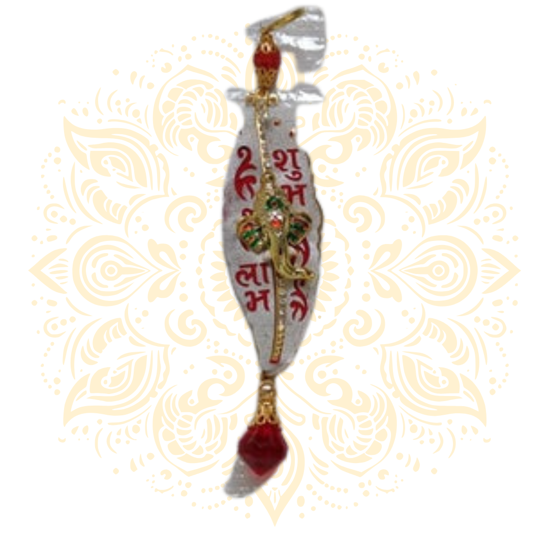Golden Ganesh Car Hanger Spiritual Décor - Matchless Gifts