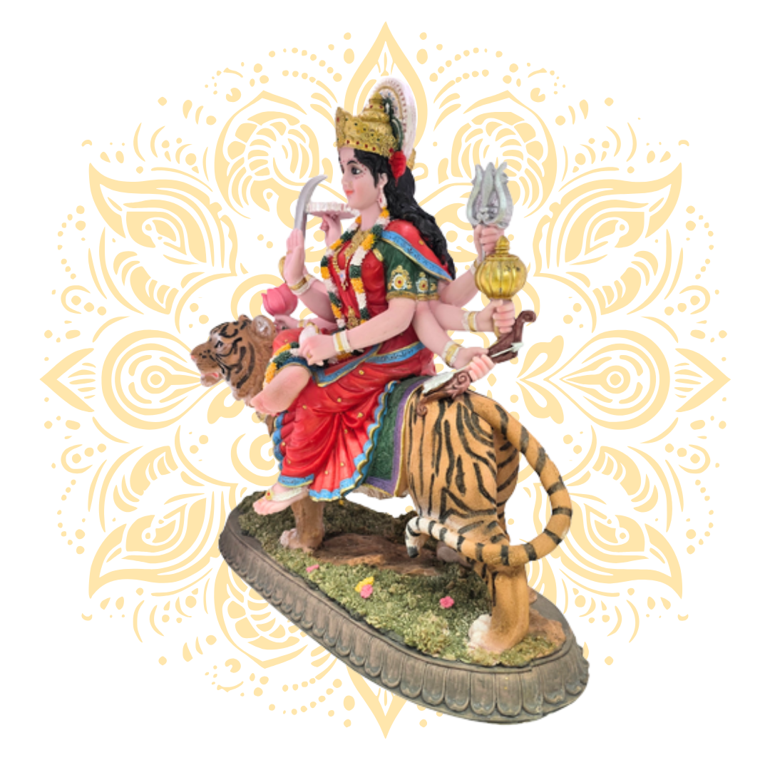 Polyresin Durga 14"