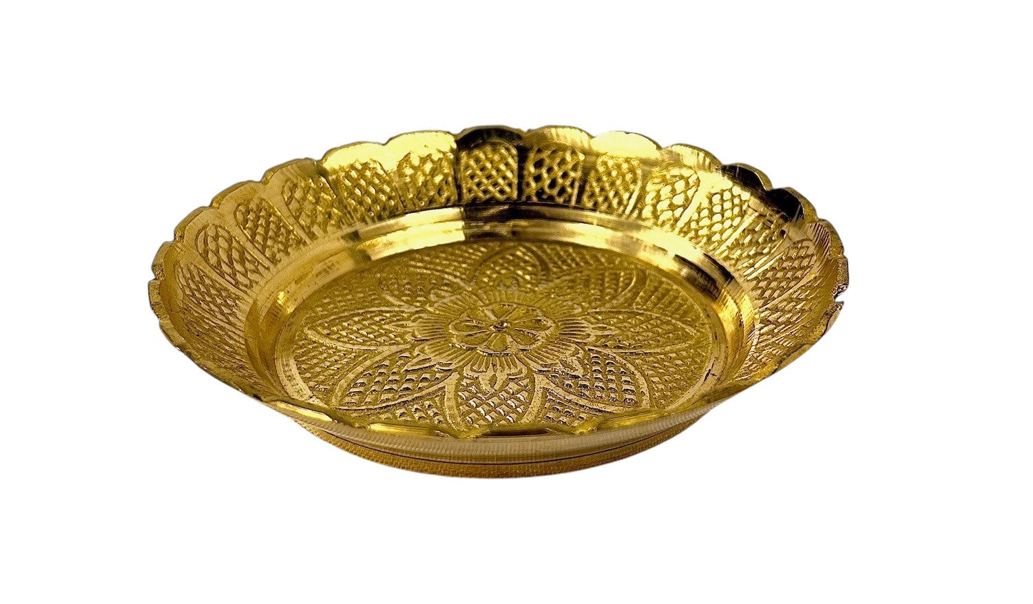 Brass Decorative Flower Plate - Matchless Gifts8