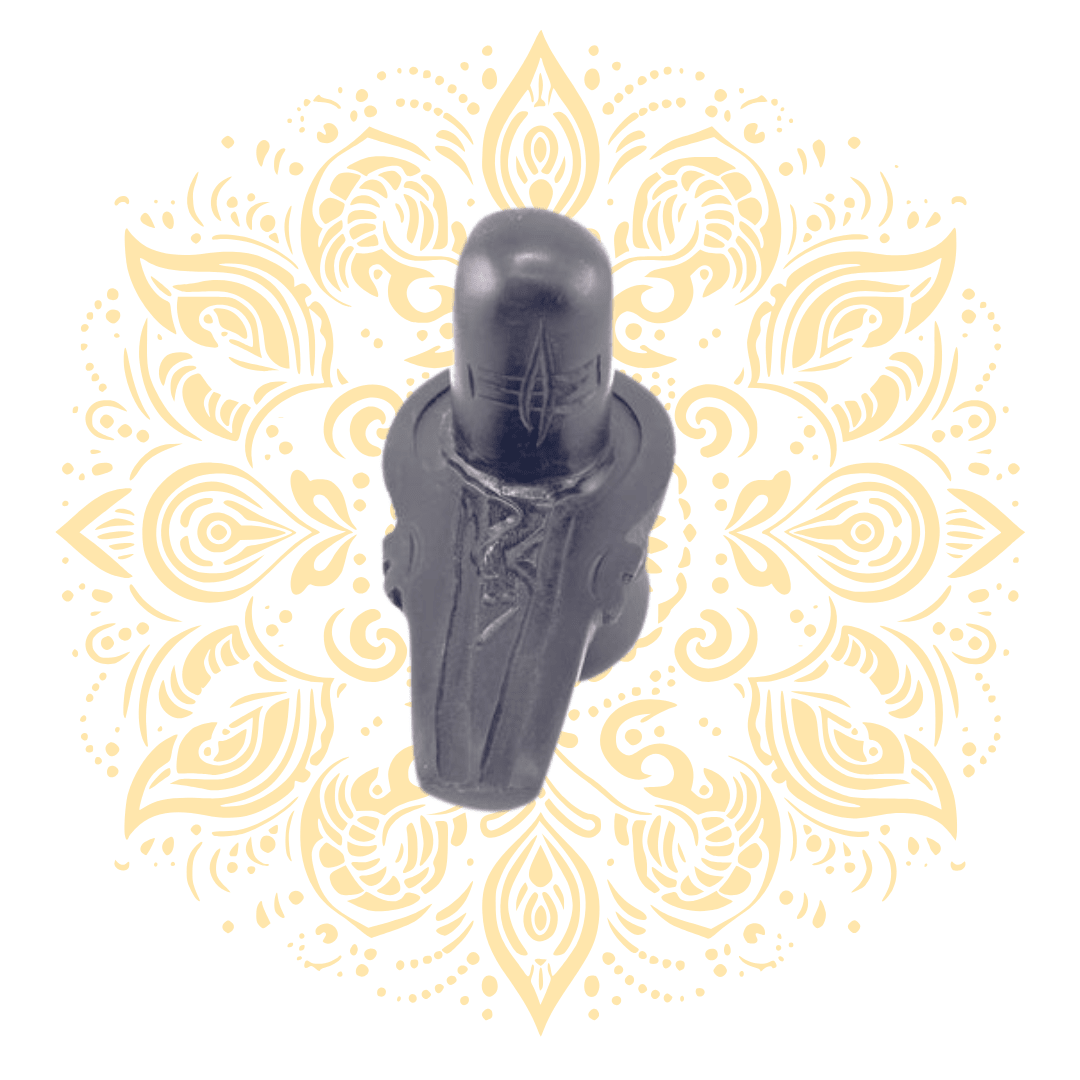Stone Black Shiva Linga 4.5 x 5" - Matchless Gifts