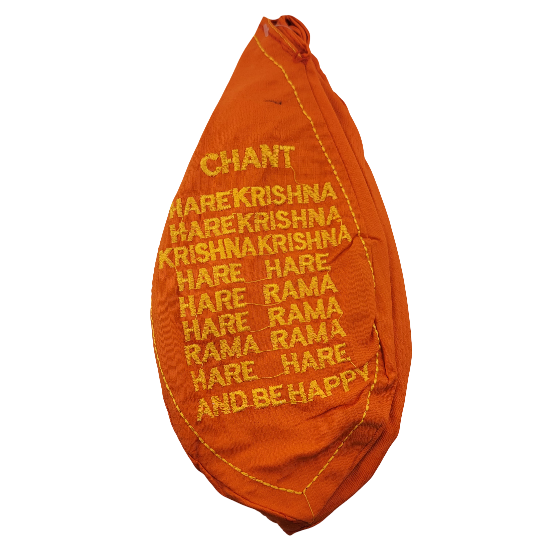 Embroidered Japa Bead Bag - Krishna w/ Cow (10 Colors) - Matchless Gifts13
