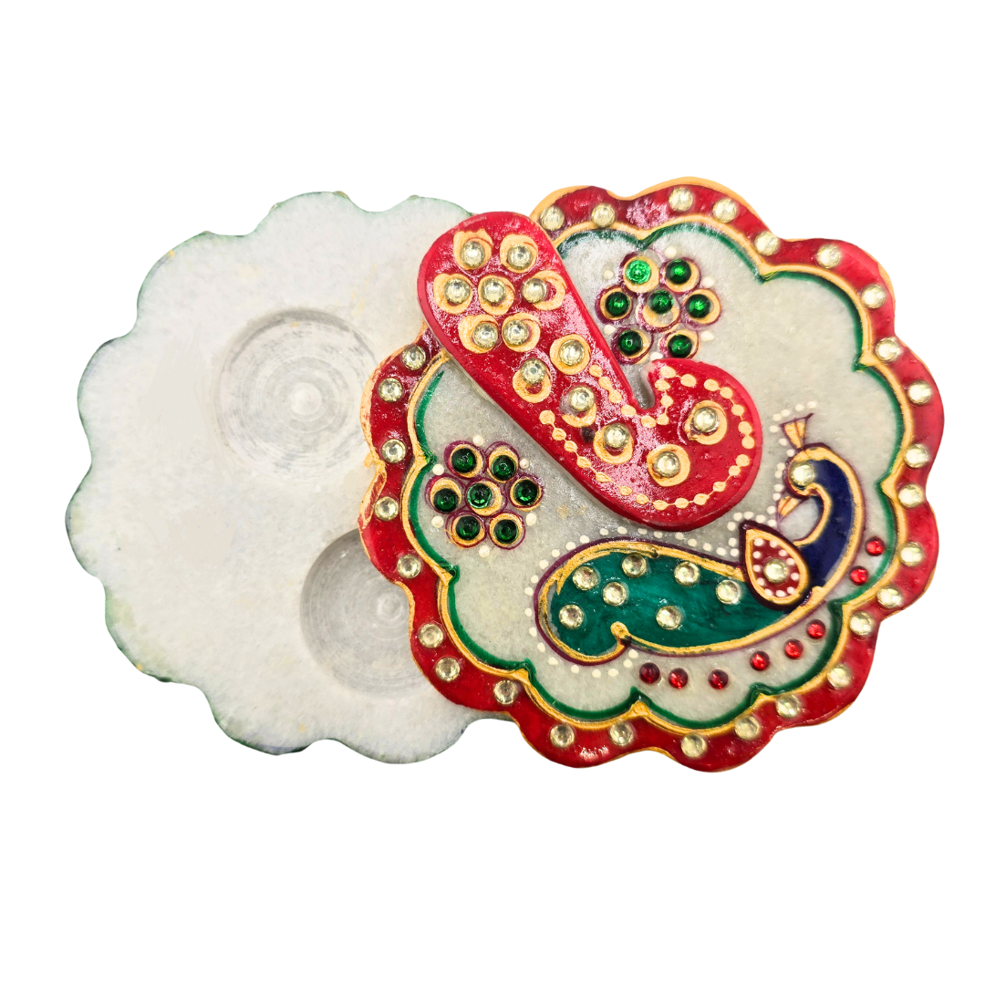 Marble Chopra | Kumkum | Roli Box | Sindoor Box