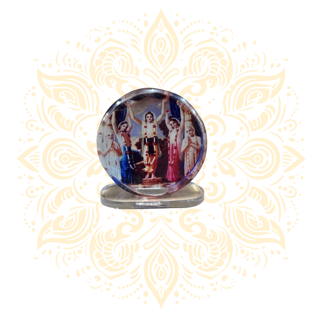 Acrylic Gaura Nitai Round 2"