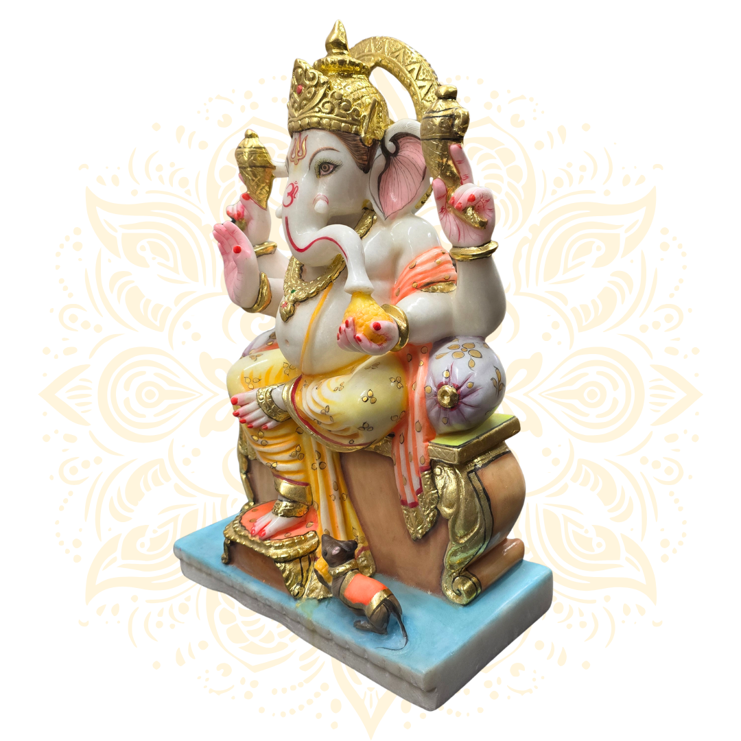 Lord Ganesh Blessing Mudra Murti 17" - Matchless Gifts3