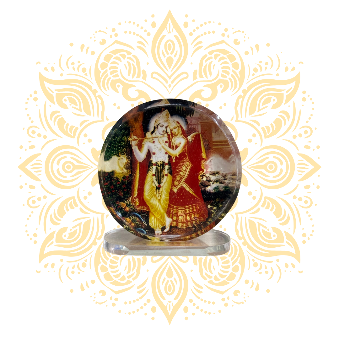 Acrylic Radha Krishna Deity Stand - Matchless Gifts2